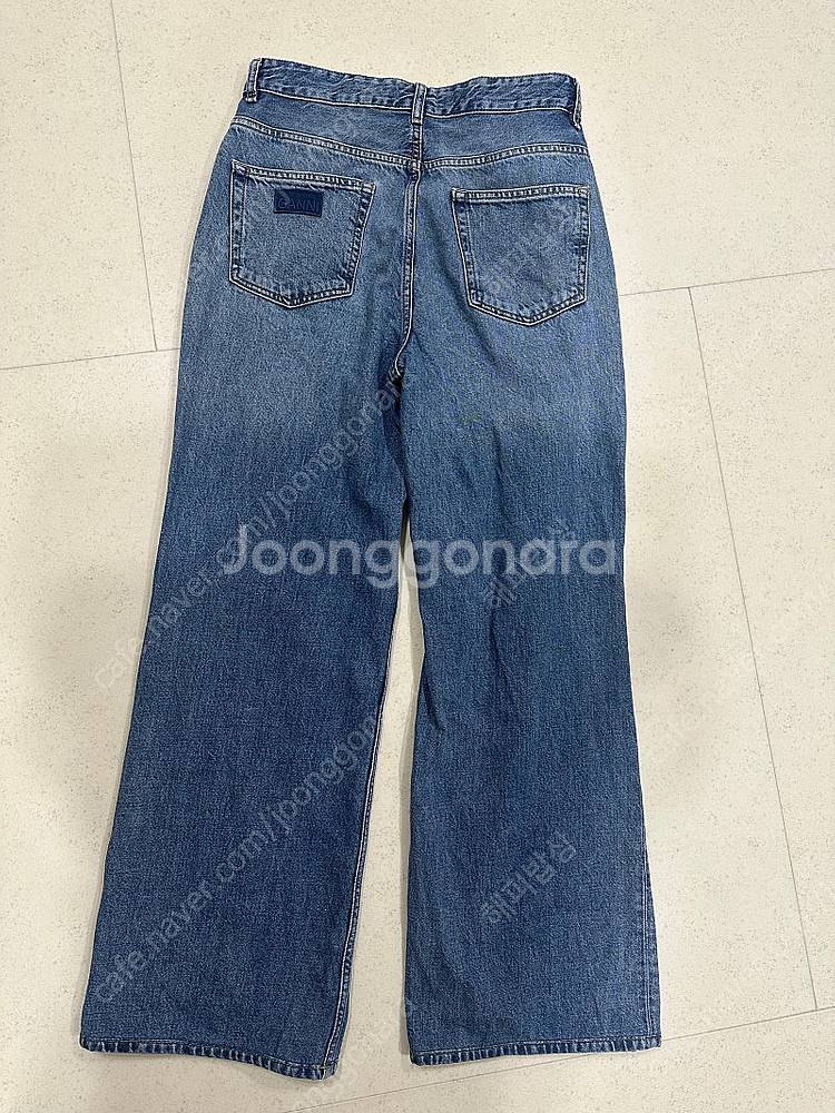 가니 정품 페이디드 하이라이즈 와이드레그진 (29사이즈...--6