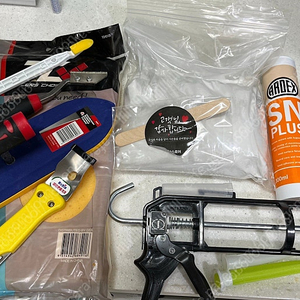 아덱스 탄성줄눈 아덱스 실리콘 / 화장실 줄눈 실리콘 시공 용품 풀세트 미사용 새제품