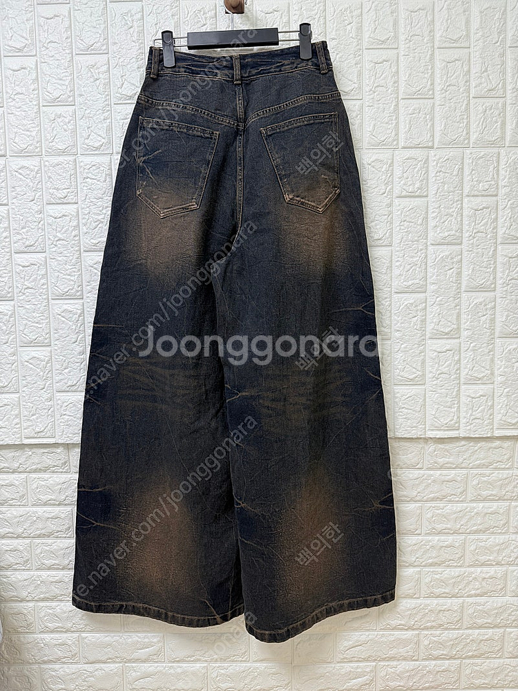 (24ss 새상품)준지런웨이 워시드 데님 와이드 팬츠(...--1