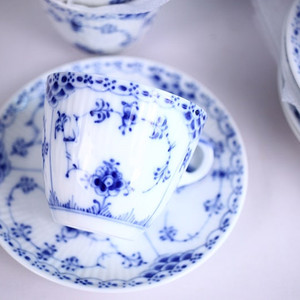 로얄 코펜하겐 블루 플루티드 하프레이스 데미잔(#719) 듀오 Royal Copenhagen