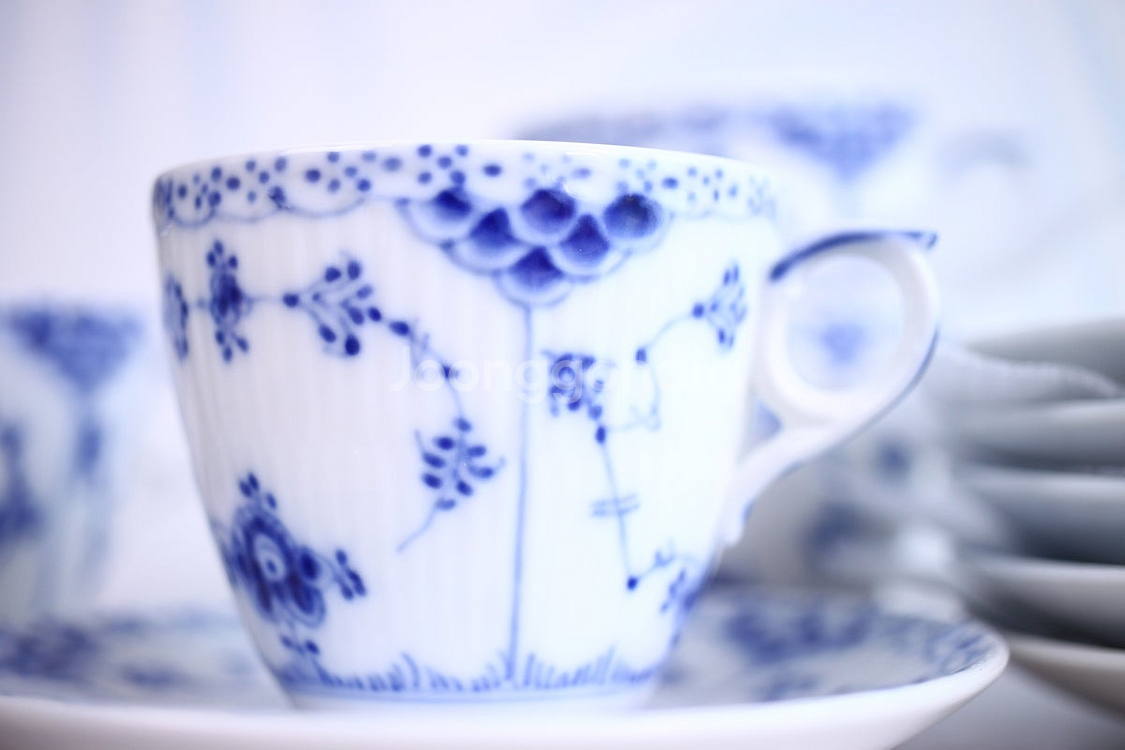 로얄 코펜하겐 블루 플루티드 하프레이스 데미잔(#719) 듀오 Royal Copenhagen--9