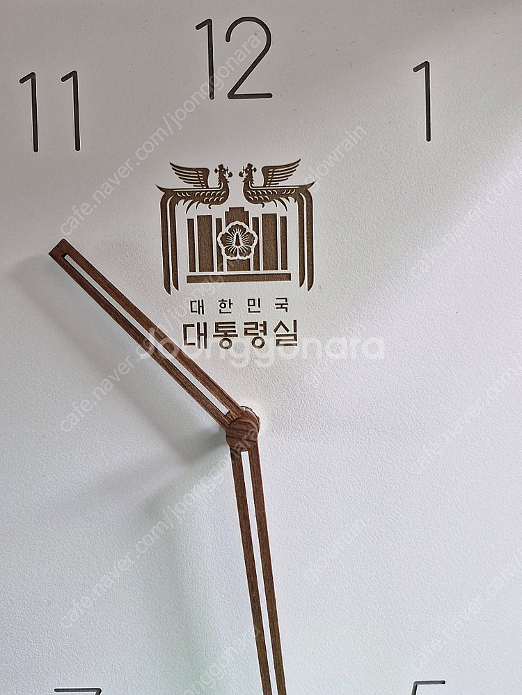 대통령실 벽시계 사각 디자인 미사용 수집품 선물용--3