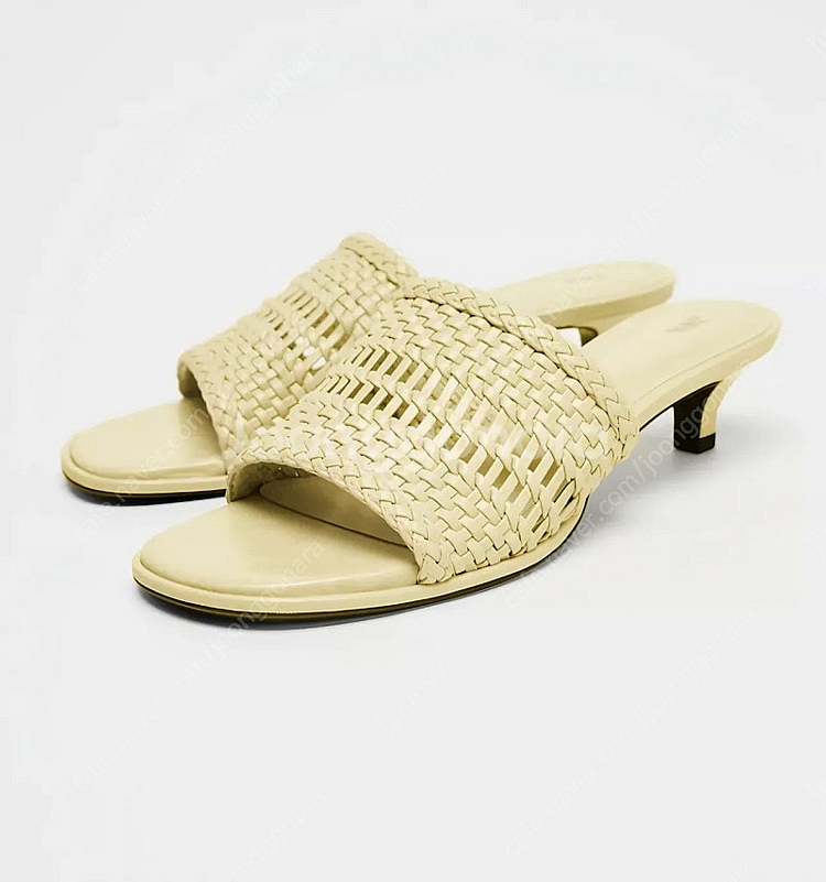 인플루언서 추천템 품절대란 자라 꼬임 탑 뮬 235 꼬임 키튼 힐 뮬--7