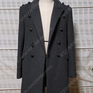 (한섬) 타임 옴므 더블 코트 105 (슬림) / 캐시미어 블렌디드