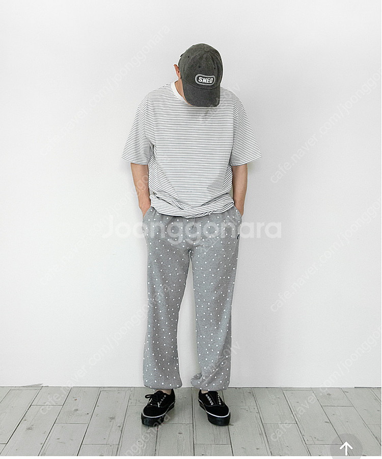 우트 에이바이 스네오 와플 조거팬츠 그레이 팝니다--1