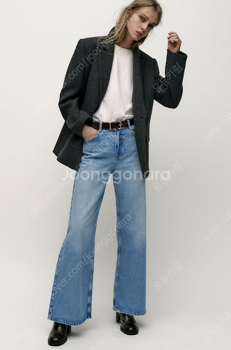 ZARA JEANS Z1975 WIDE LEG LONG...--0