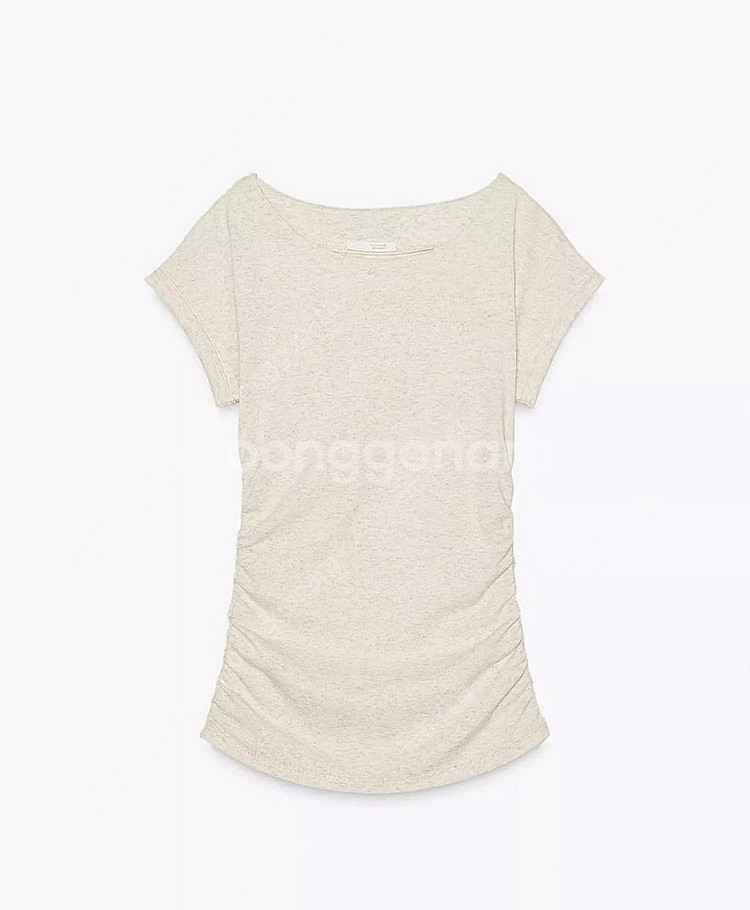 ZARA 자라 셔링 드레이프 티셔츠, 자라 셔링 티셔츠...--5