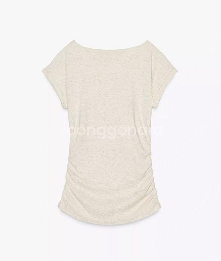 ZARA 자라 셔링 드레이프 티셔츠, 자라 셔링 티셔츠...--6