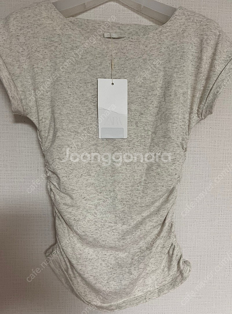 ZARA 자라 셔링 드레이프 티셔츠, 자라 셔링 티셔츠...--8
