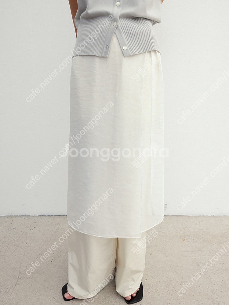 모노하 monoha 시어랩스커트 sheer warp s...--3