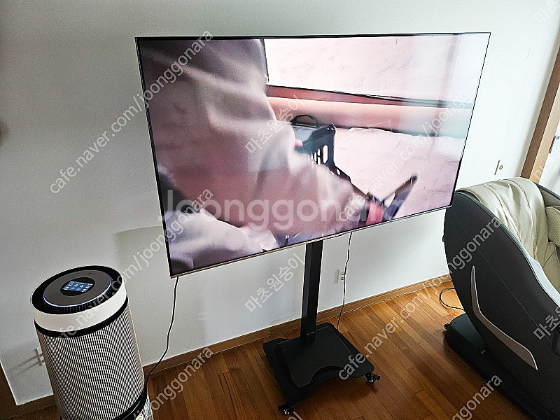 상태GOOD!! 스마트 TV + (높이조절 리모콘) 카...--0