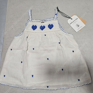 에밀에이다 베이비 블루하트원피스 12m 새상품 택포