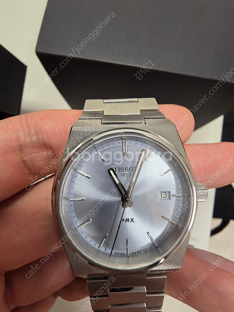 티쏘 PRX 35MM 쿼츠 아이스블루 시계--1