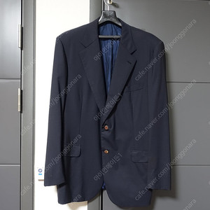 브리오니 네이비 울 싱글 블레이저
