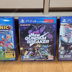 ps4 소닉슈퍼스타즈,건담브레이커,갓이터3 미개봉 새제품 판매