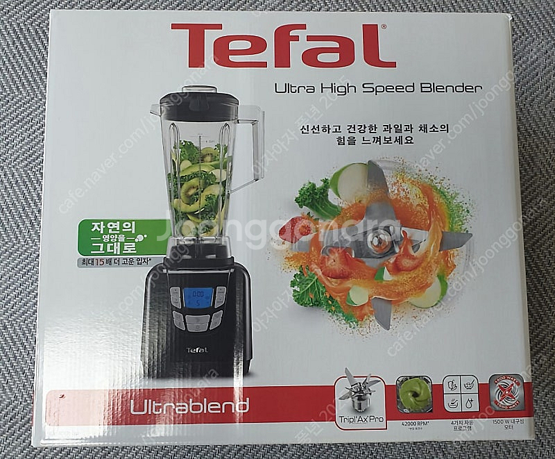 테팔 초고속 블렌더 울트라 블렌드 블랙 믹서기 쥬서기 BL9358KR 카페 가정 주스 가게 환영--0