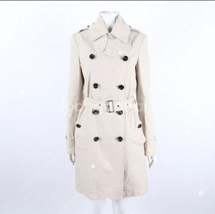 무자크 여성 롱 코트 자켓 아이보리 화이트--1