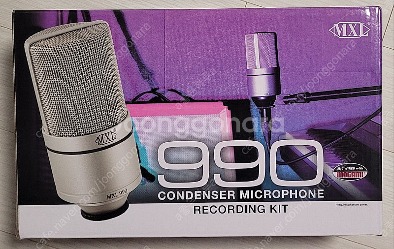 MXL990 콘덴서 마이크 팝니다.--1