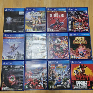 PS4 플스4 타이틀 귀멸의 칼날 히노카미 혈풍담, 원피스 해적무쌍 4 등 판매합니다
