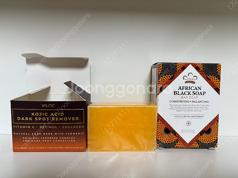 VALITIC Kojic Acid 다크 스팟 리무버 비누 바(비타민 C, 레티놀, 콜라겐, 강황 함유 - 오리지널 ...--0
