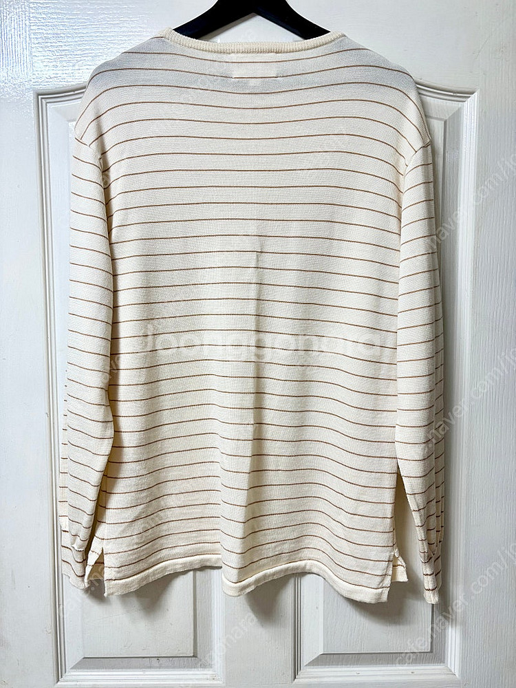 스틸바이핸드 스트라이프 울 니트 46 일본산--1