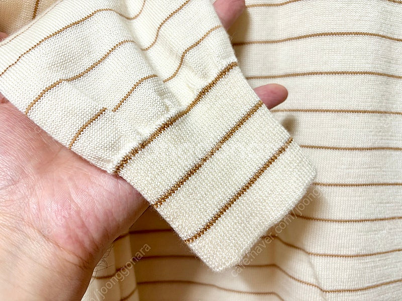 스틸바이핸드 스트라이프 울 니트 46 일본산--3