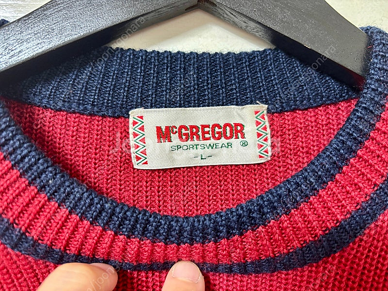 McGREGOR 올드 맥그리거 성조기 울 니트 라지--4