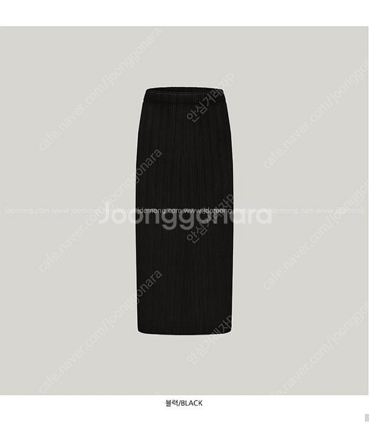 제이드몽 미들시즌 플루아 밴딩 스커트 블랙 기본기장--0