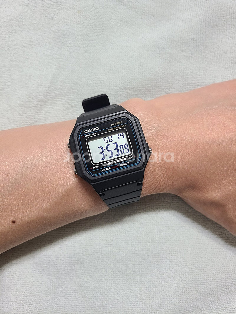 카시오 W-217H-1A 전자시계 디지털시계--2