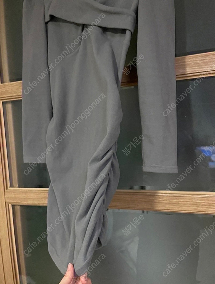 셔링 원피스 겨울 슬림 원피스--2