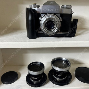 필름카메라이 짜즈이콘 Contaflex+독일 명기 칼짜이즈렌즈 3개 35mm, 50mm,115mm