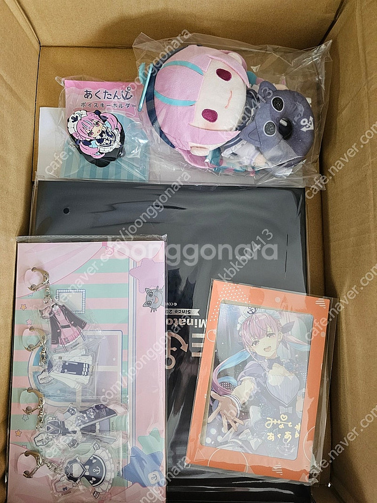 (원가 이하) 홀로라이브 미나토 아쿠아 6주년 굿즈 세트 판매합니다--0