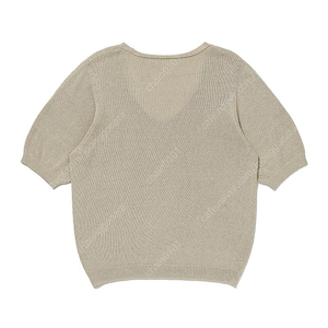 오어 여름 반팔 니트 Ore été Puff Sleeve P/O L.Beige