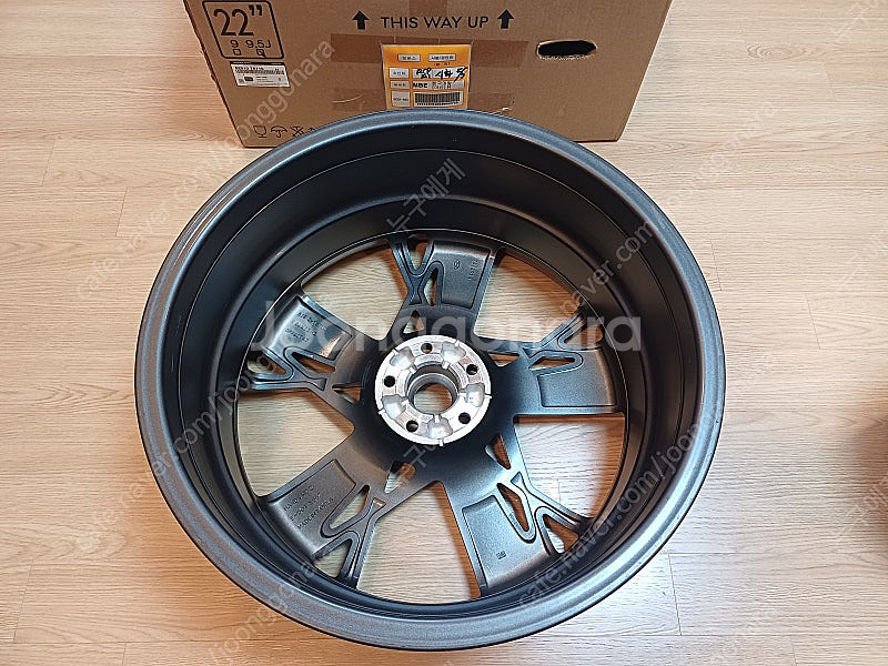 제네시스 GV80 22인치 알루미늄휠 1개--5