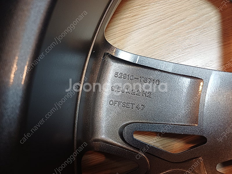 제네시스 GV80 22인치 알루미늄휠 1개--6