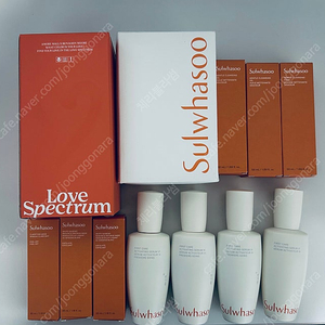 설화수 윤조에센스 6세대 90ml 4개 + 텀블러 + 에코백 + 미니팩 3개 + 클렌징 3개