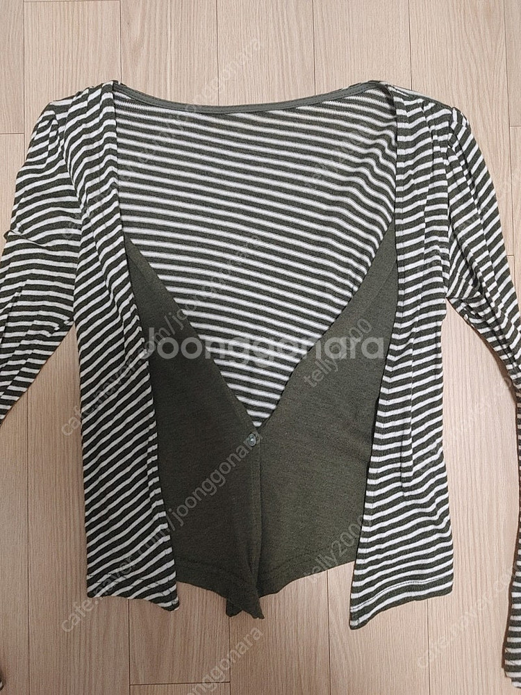 올리브그린 쭈리 가디건--0