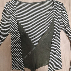 올리브그린 쭈리 가디건