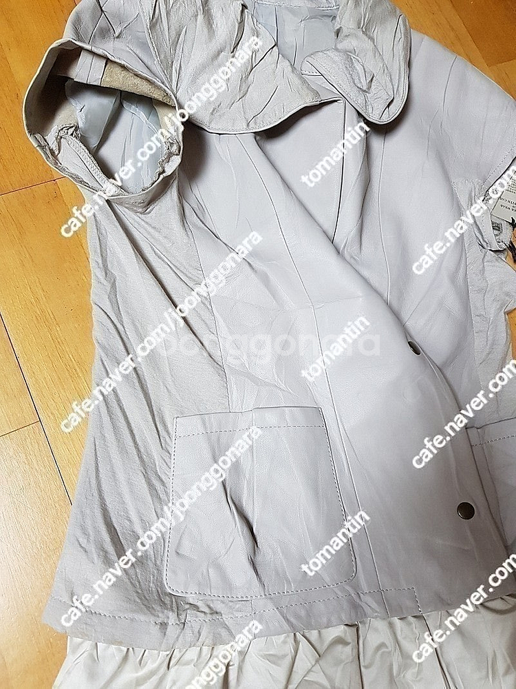 시부야109 양가죽 콤비네이션 조끼 베스트 55사이즈 새상품 삼만원--3