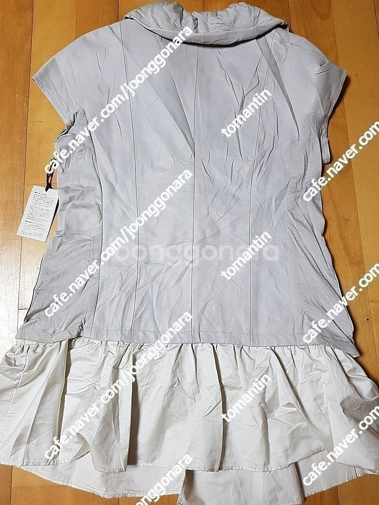 시부야109 양가죽 콤비네이션 조끼 베스트 55사이즈 새상품 삼만원--5