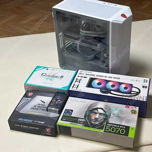 부산 rtx5070 고사양 화이트 본체 데스크탑 pc 컴퓨터 팝니다