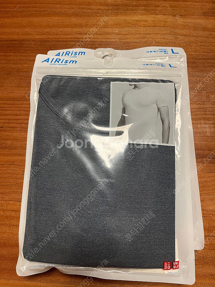 유니클로 에어리즘 이너웨어 반팔 라지 L--1