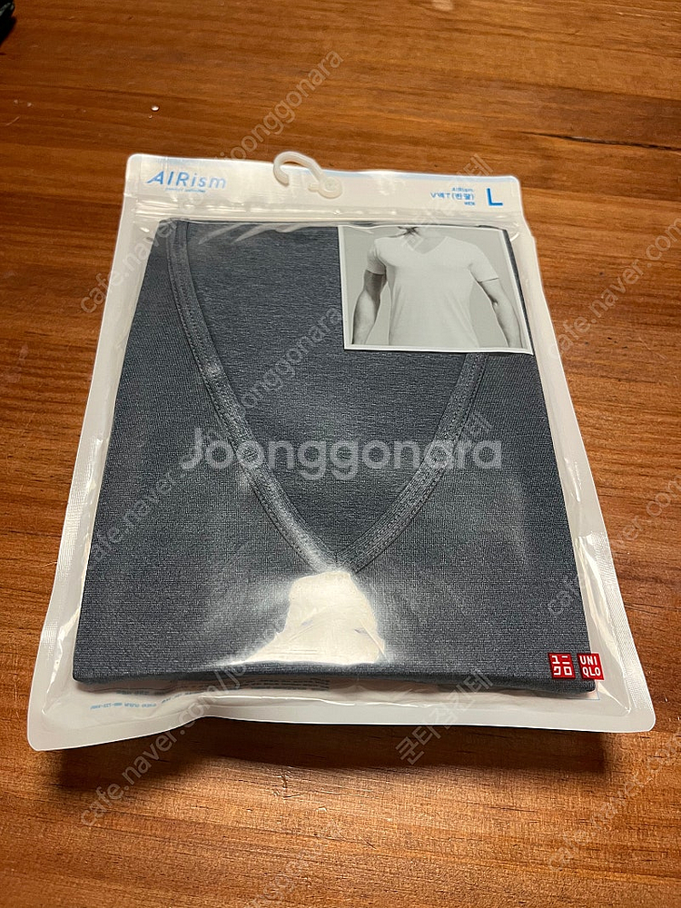 유니클로 에어리즘 이너웨어 반팔 라지 L--3