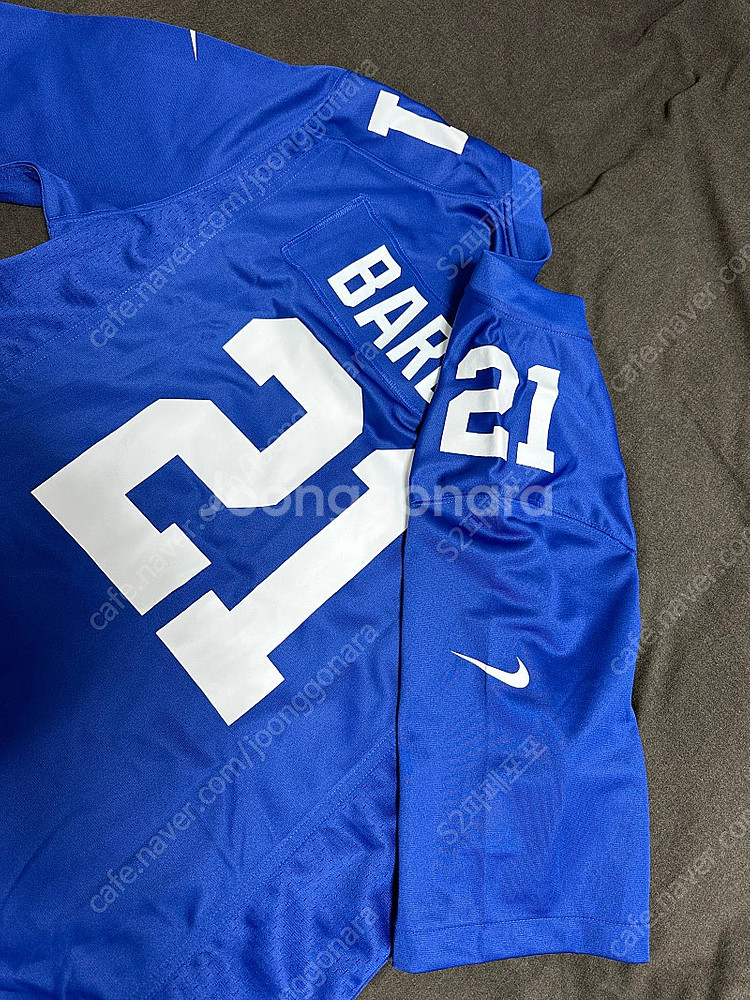 NFL ny New York Giants 뉴욕 자이언츠 미식축구팀 로얄 게임 나이키 져지 사이즈L 미착용새상품--2