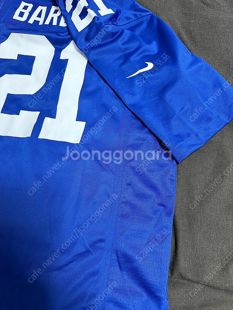 NFL ny New York Giants 뉴욕 자이언츠 미식축구팀 로얄 게임 나이키 져지 사이즈L 미착용새상품--3