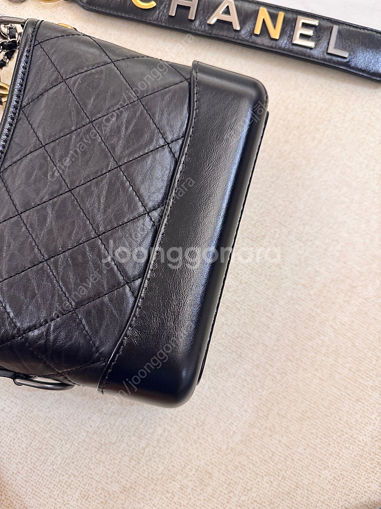 샤넬 가브리엘 호보 블랙 무광 스트랩버전--3