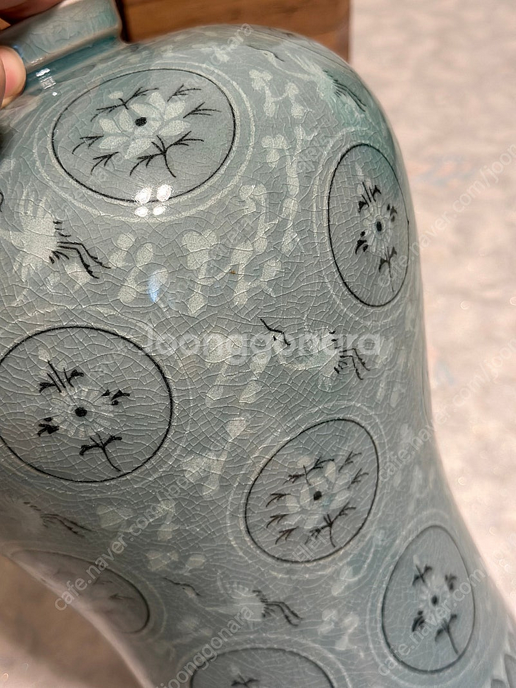 [삼성미술문화재단] 고려청자 복제품 매병 (31cm, 증서포함)--2