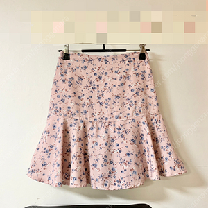 s사이즈ㅡ 연핑크 꽃무늬 치마반바지/큐롯/새거수준