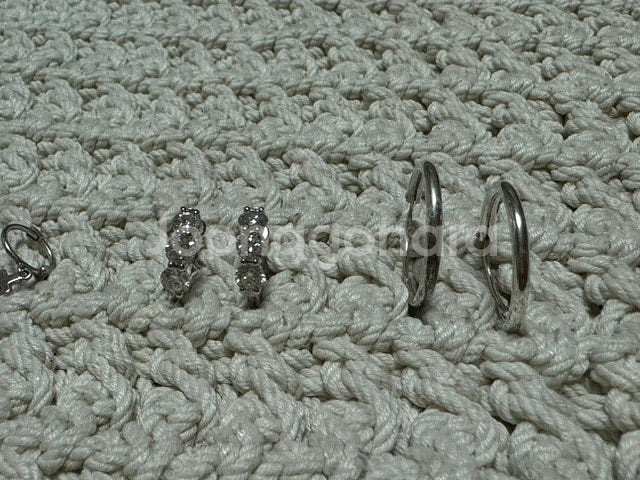 실버 은 925 목걸이 반지 팔찌 귀걸이 소장품 눈물로 처분--5