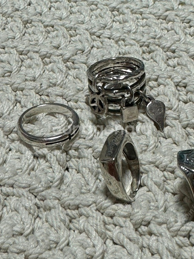 실버 은 925 목걸이 반지 팔찌 귀걸이 소장품 눈물로 처분--8